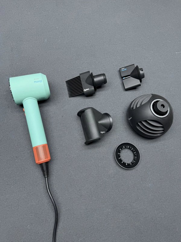 Dyson HD16 Supersonic-Style Hair Dryer in Grey: Logo'd Replica Tier With 1600W, Negative-Ion Claim and Diffusion Nozzle
