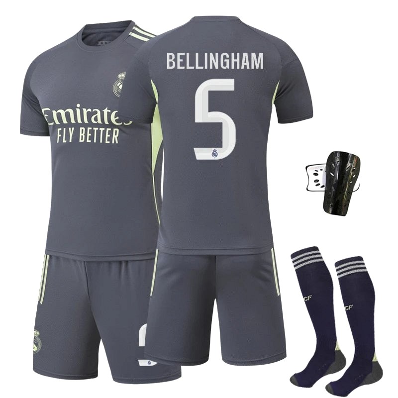 FC Barcelona Retro-Style Gray Football Jersey in a Polyester Blend, Sold With or Without Socks