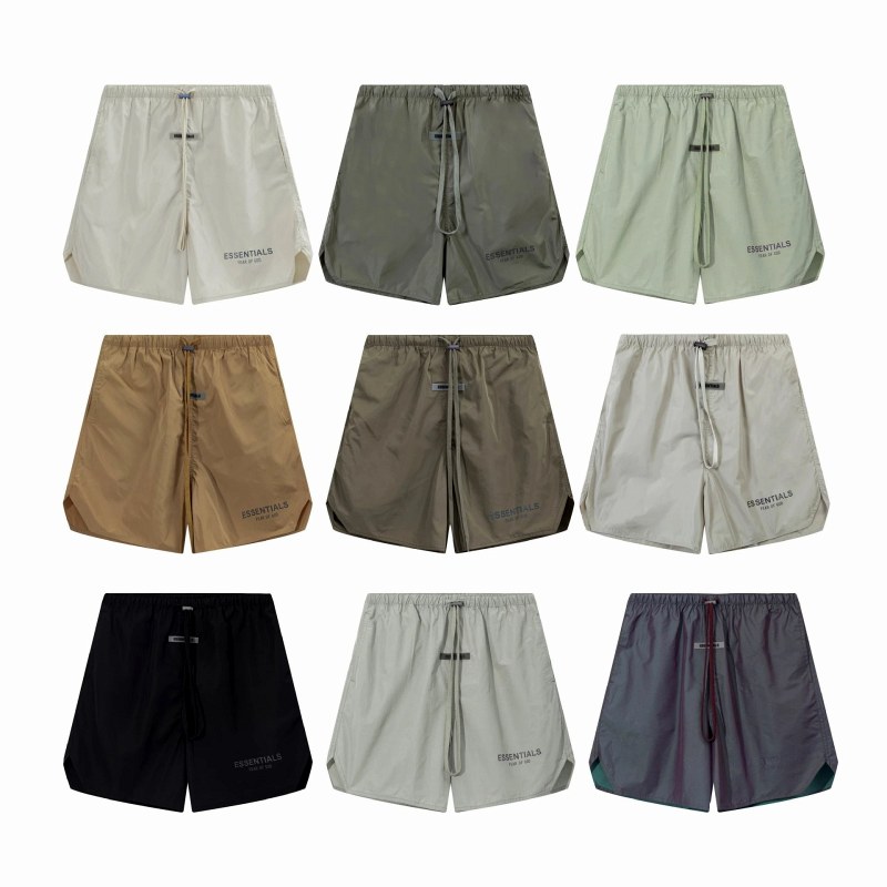 Fear of God Essentials Ribbed-Cotton Shorts in a Wide Colourway Run