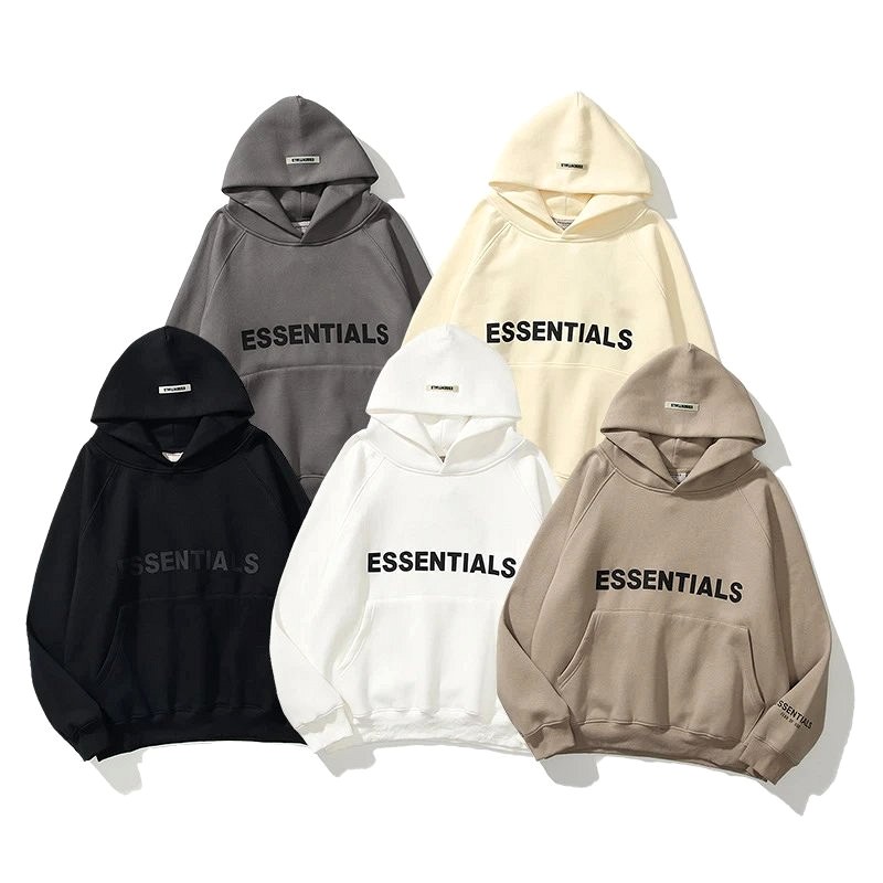 Fear of God Essentials Hoodie Collection: Fleece-Lined Cotton-Blend Pullovers in a Wide Color Range