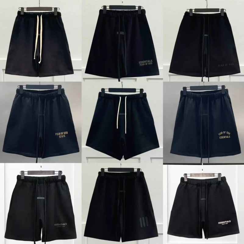 Fear of God Essentials Cotton Athletic Shorts in Black, Fleece-Lined or Loopback, S–XL