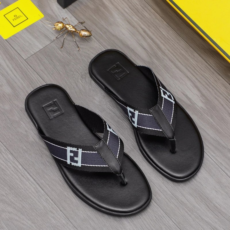 Fendi Black Slides: Branded Casual Slide Listed in Italian Sizes 35–45