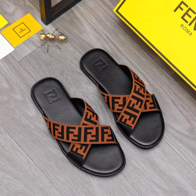 A Black Fendi Slide, Listed in Italian Sizes 35–45