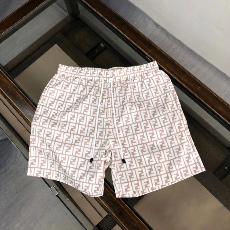 Fendi White Shorts: Multi-Pocket Polyester Summer Shorts in M–6XL