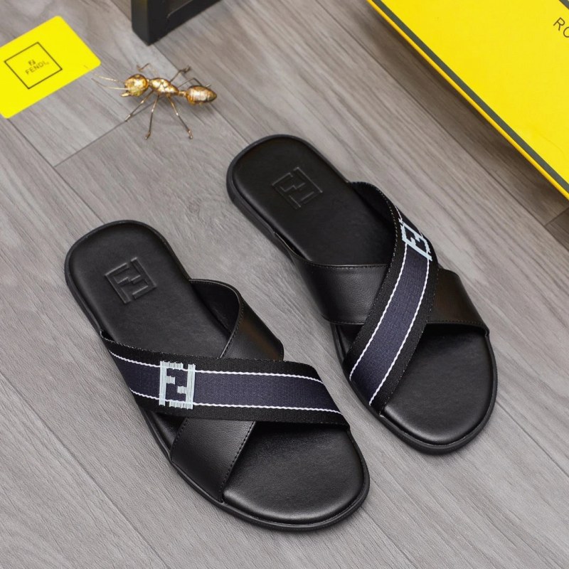 Fendi Black Slides With a Reported True-to-Size Italian Fit