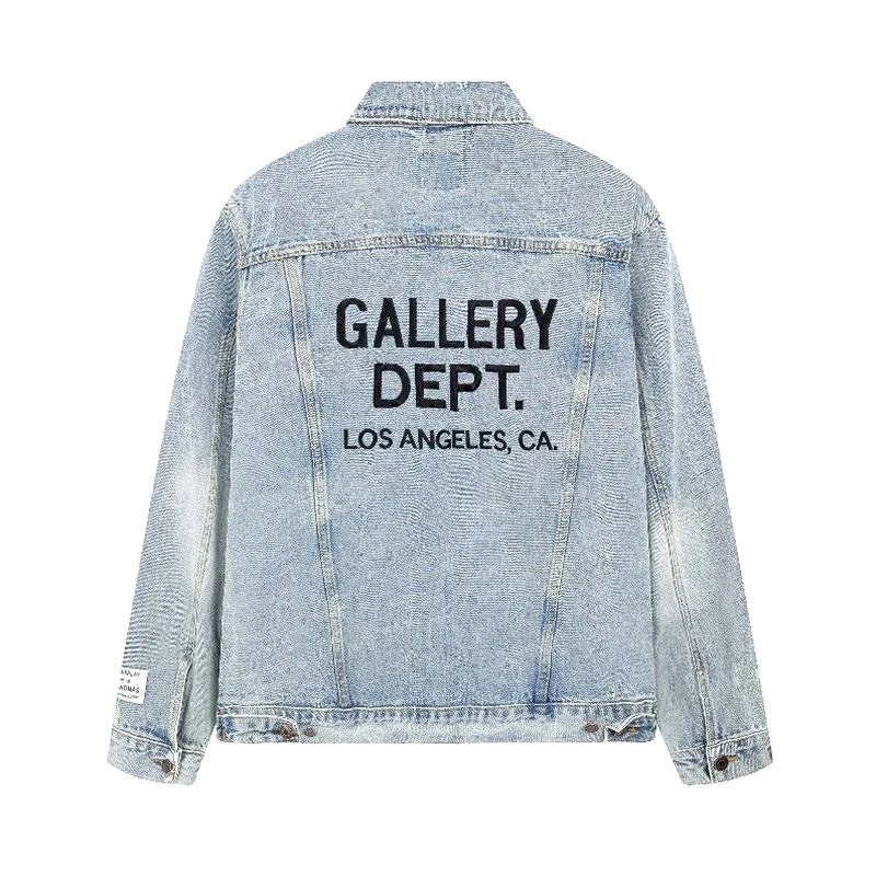 Gallery Dept Gray Denim Jacket in a Loose, Multi-Pocket Casual Cut
