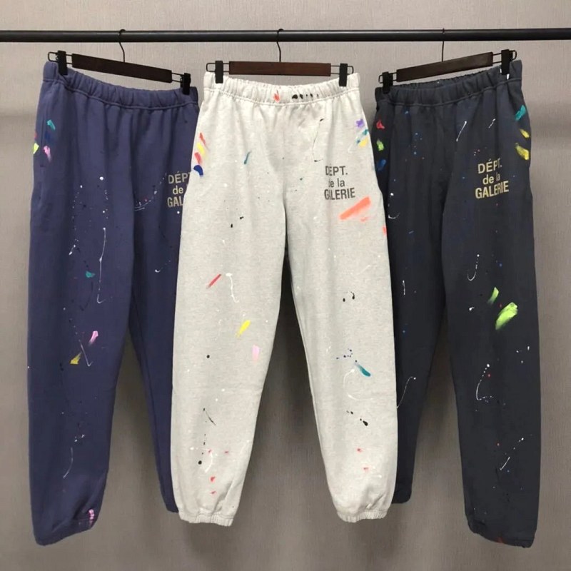 Gallery Dept multicolor cropped sweatpants in cotton, loose cut, 18 colourways
