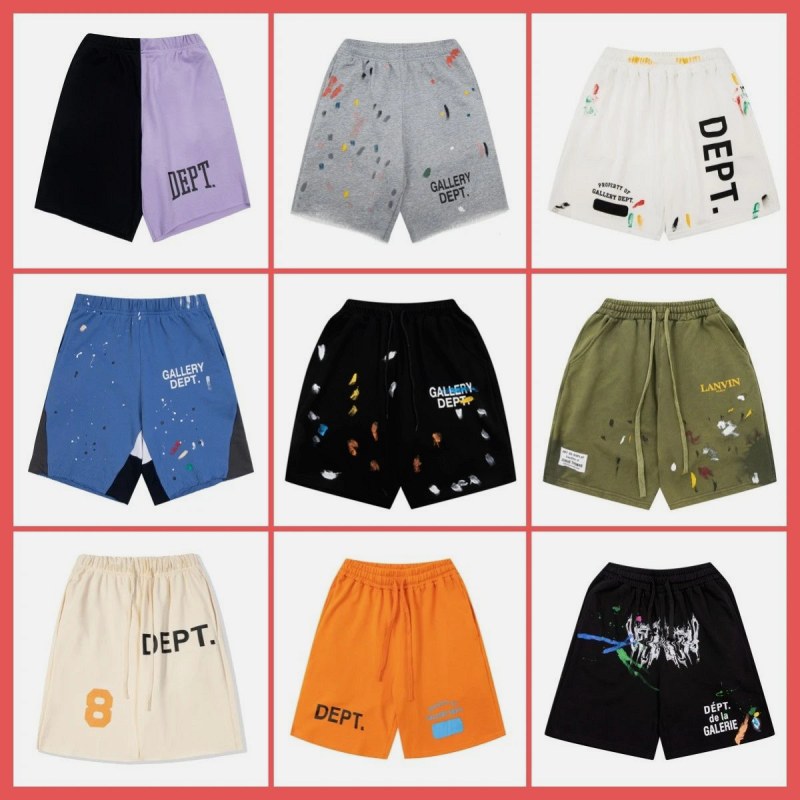 Gallery Dept ribbed-knit cotton shorts in a loose cut and roughly thirty colorways