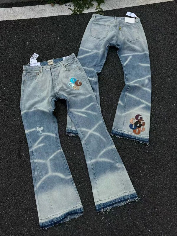 Gallery Dept Washed Flared Jeans with Multicolor Patches: A Paneled Flare That Varies Pair to Pair