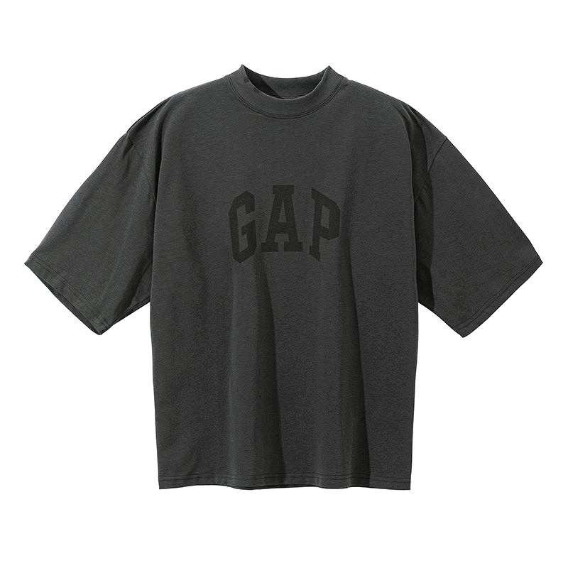 GAP dove-graphic tee listed as the Yeezy x Gap boxy cut, sizes S–XL