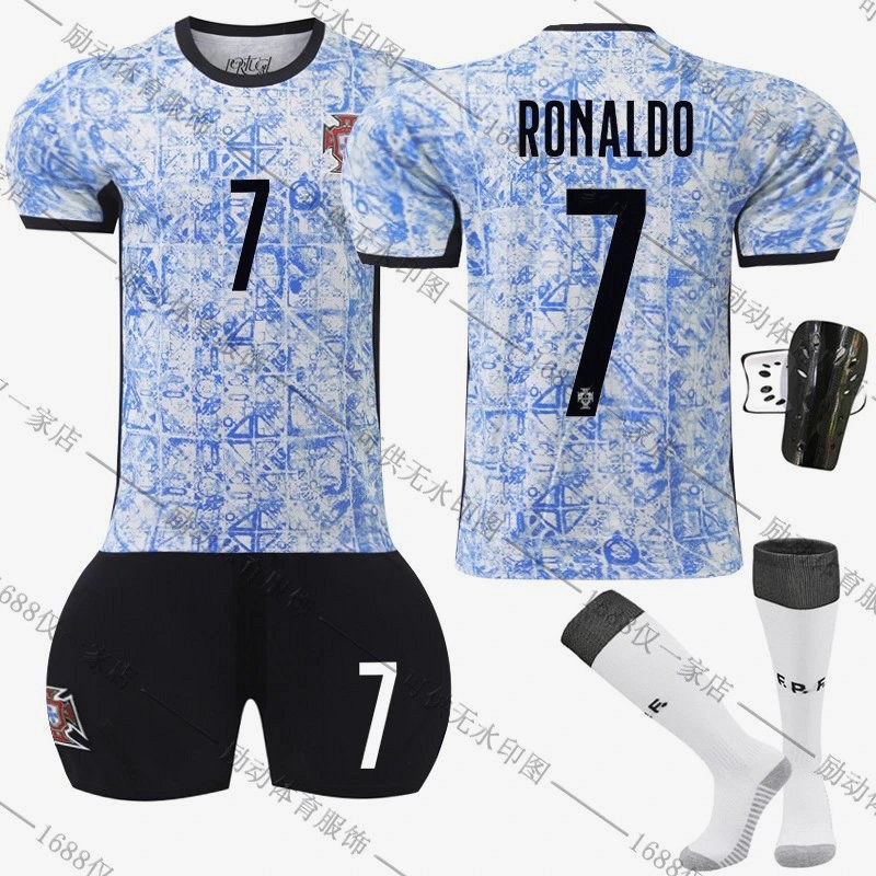 Germany Blue Retro-Style Kids Football Jersey, Sized by Height From 80 to 160 cm