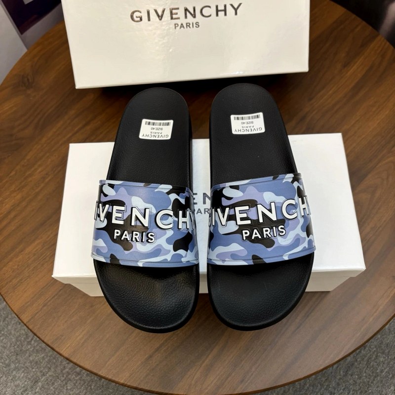 Givenchy Black Slides: Bold Front Lettering on a Casual Slip-On, Sizes 35–45