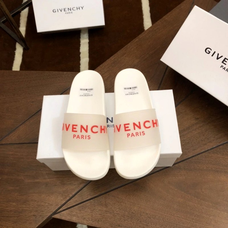 Givenchy White Slides in a Casual Unisex Style, Sized 35–45