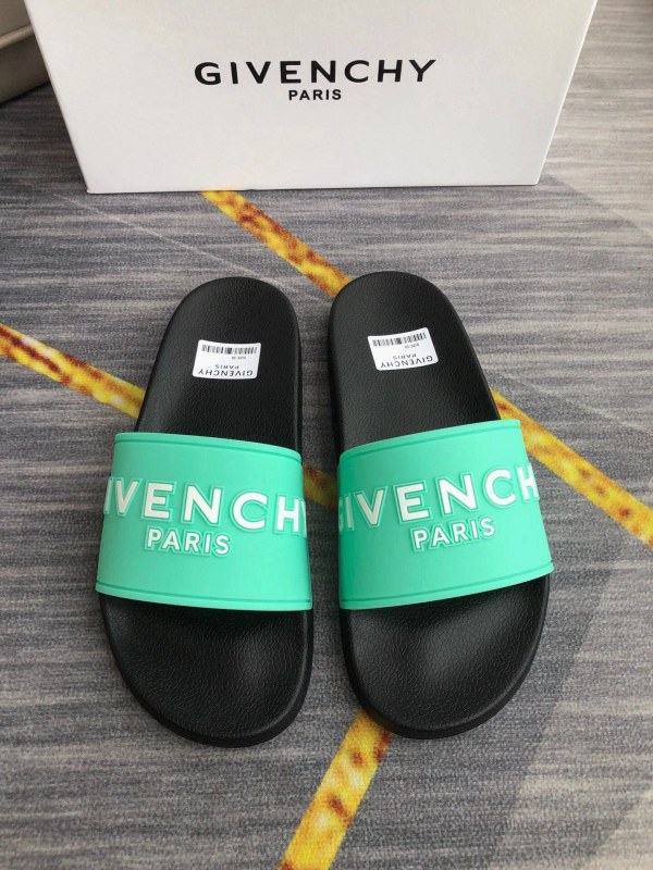 Givenchy Black Slides in a Unisex Casual Build with Relief Lettering, Sizes 35–45