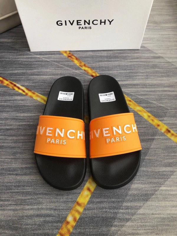 Givenchy Black Slides With Embossed Lettering, in Sizes 35–45