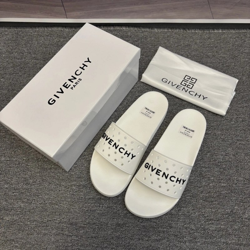 Givenchy White Slides in a Couples-Friendly Unisex Run, Sizes 35–45