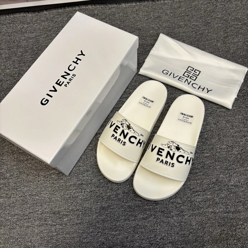 Givenchy White Slides in an Easygoing Casual Style, Sizes 35–45