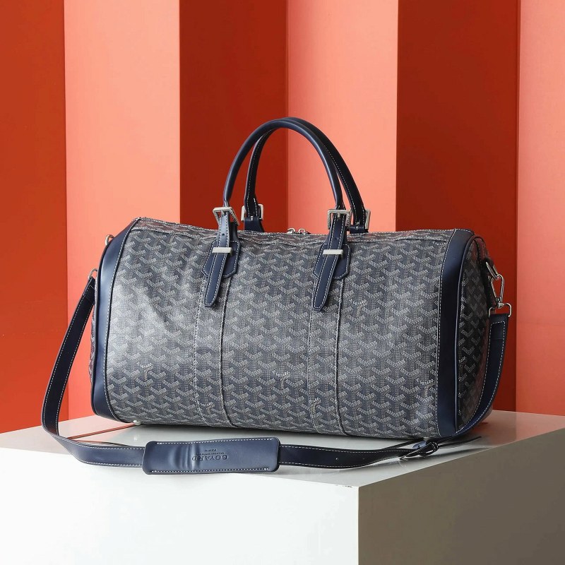 Goyard Croisiere 50 in Goyardine Canvas: A 50 cm Carry with a Detachable Strap