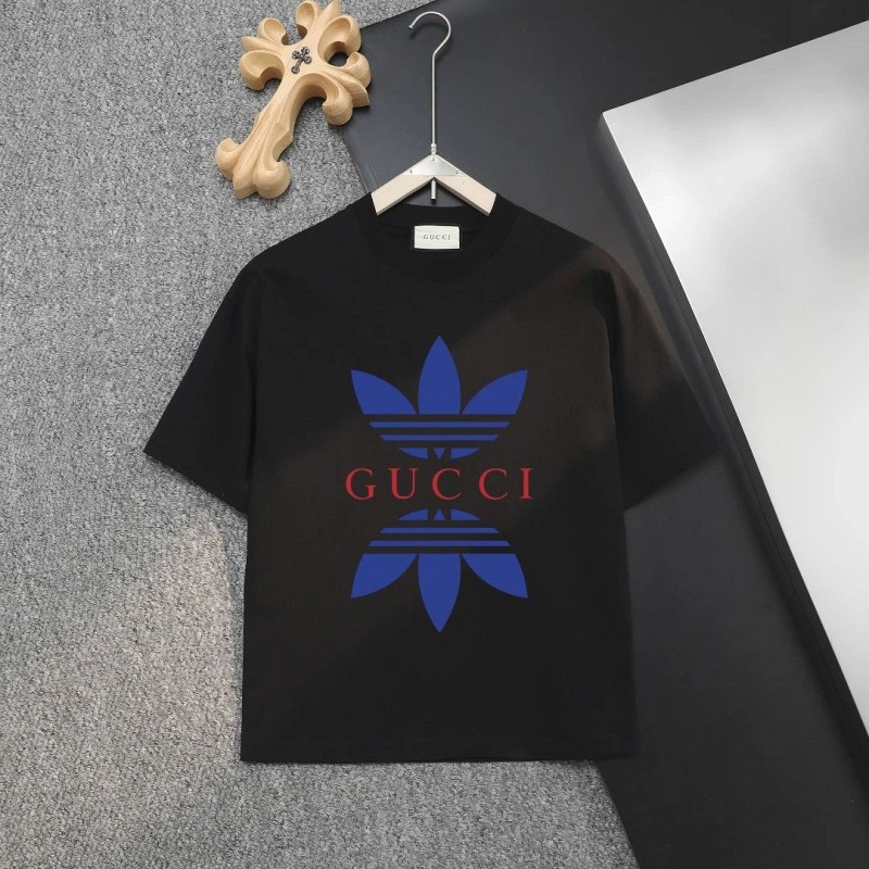 Gucci Logo Print Tee in 300gsm Cotton, XS–XL in Three Colorways