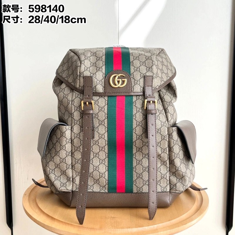 Gucci Black Top-Grain Leather Backpack With 14-Inch Laptop Fit and Air-Cushion Straps