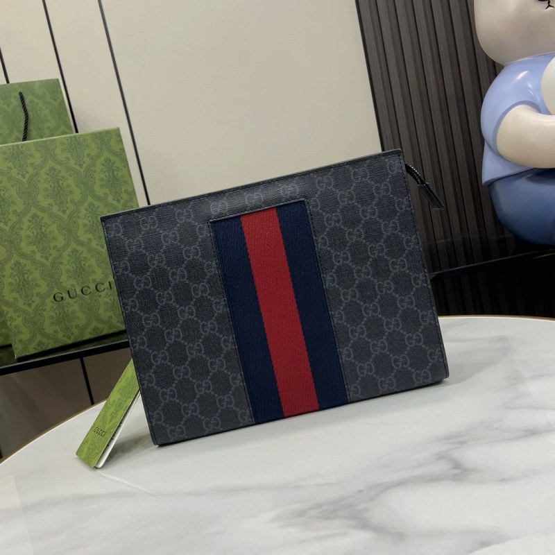 Gucci Ophidia Pouch 475316: A5-Sized GG Supreme Handheld Case