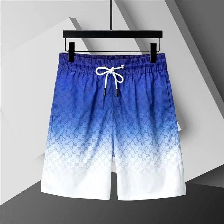 Gucci Blue GG Monogram Beach Shorts, Listed in Sizes M–3XL