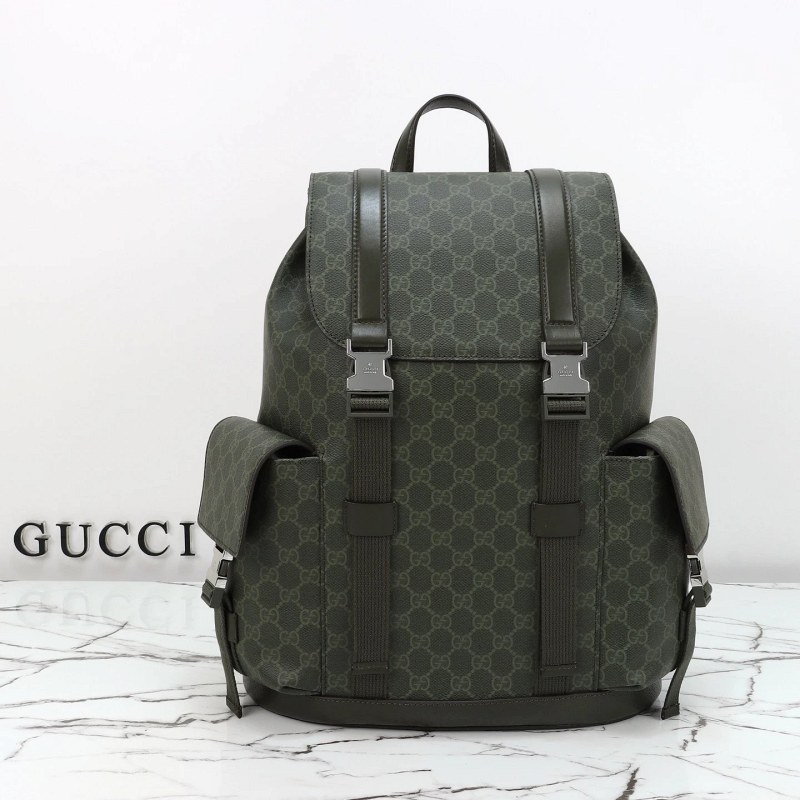 Gucci 792080-Style Large Backpack: 35 x 46 x 12 cm Layout with Padded Laptop Compartment