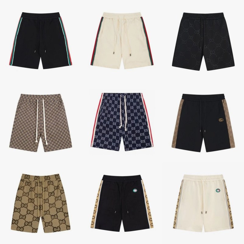 Gucci Multicolor Athletic Shorts: Relaxed Rib-Knit Cut in Seven Graphic Treatments