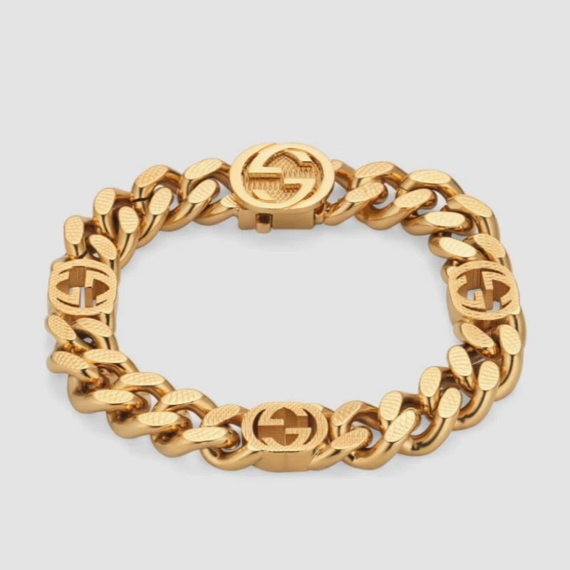 Gucci Gold Jewelry in a Modern Everyday Style, Listed in 18, 20, and 22 cm Lengths