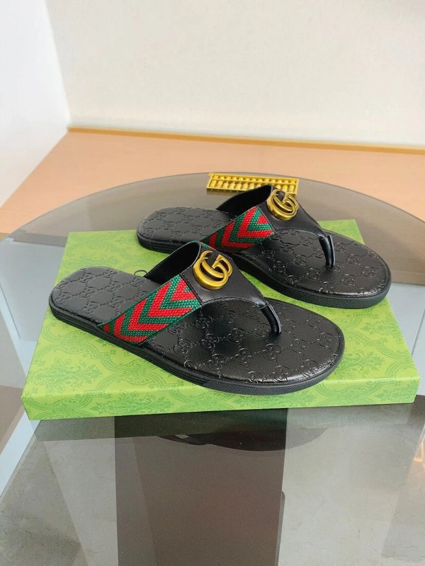Gucci Black Slides in a Casual Slip-On Style, Listed in Sizes 39–45