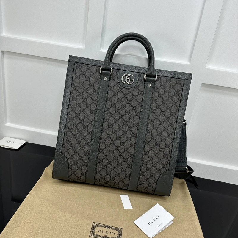 Gucci Black Cowhide Everyday Bag with an 11-Inch Laptop Compartment