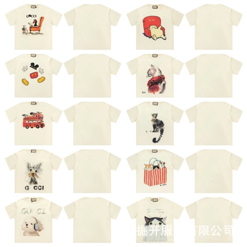 Gucci multicolor print cotton T-shirt in a loose, oversize cut
