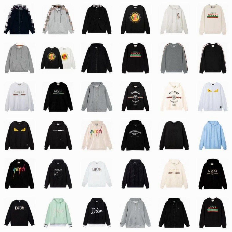 Gucci multicolor print pullover with a relaxed cut and S–5XL sizing