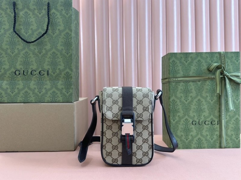 Gucci Green Crossbody: Medium Vertical Flap Bag Listed in Top-Grain Leather