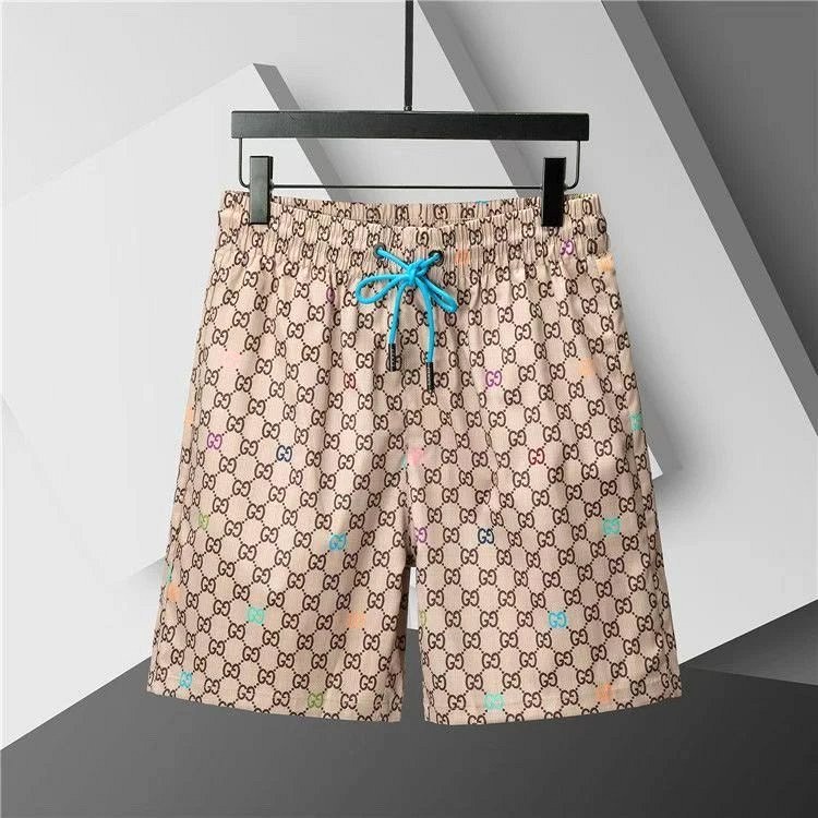 Gucci Gray Logo Beach Shorts in a Casual Cut, Listed M–3XL