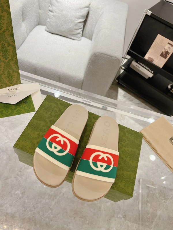 Gucci Gray Slides with a Couples' Size Run from 35 to 45