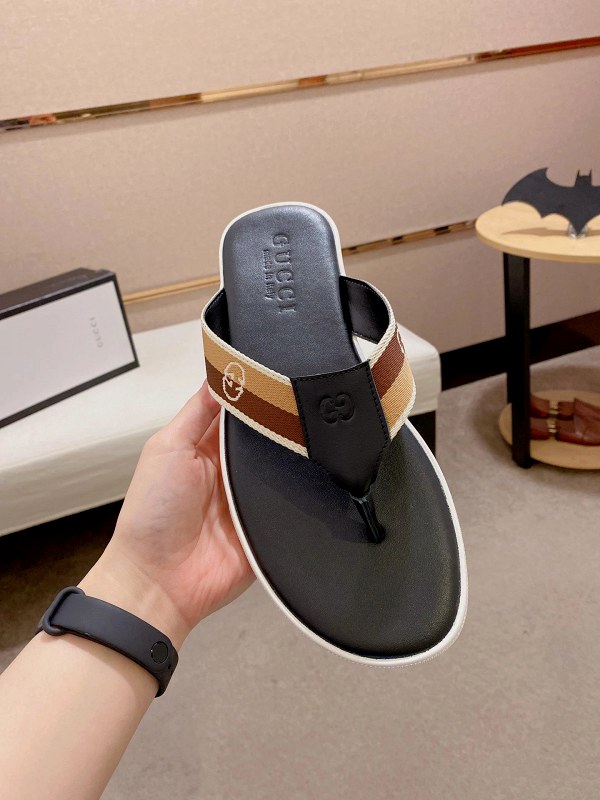 Gucci Gray Slides in a Casual Slip-On Style, Listed in Sizes 39–45
