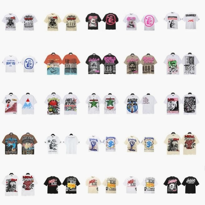 Hellstar Multicolor T-Shirt Collection: Pure Cotton Crew Necks in Dozens of Colorways
