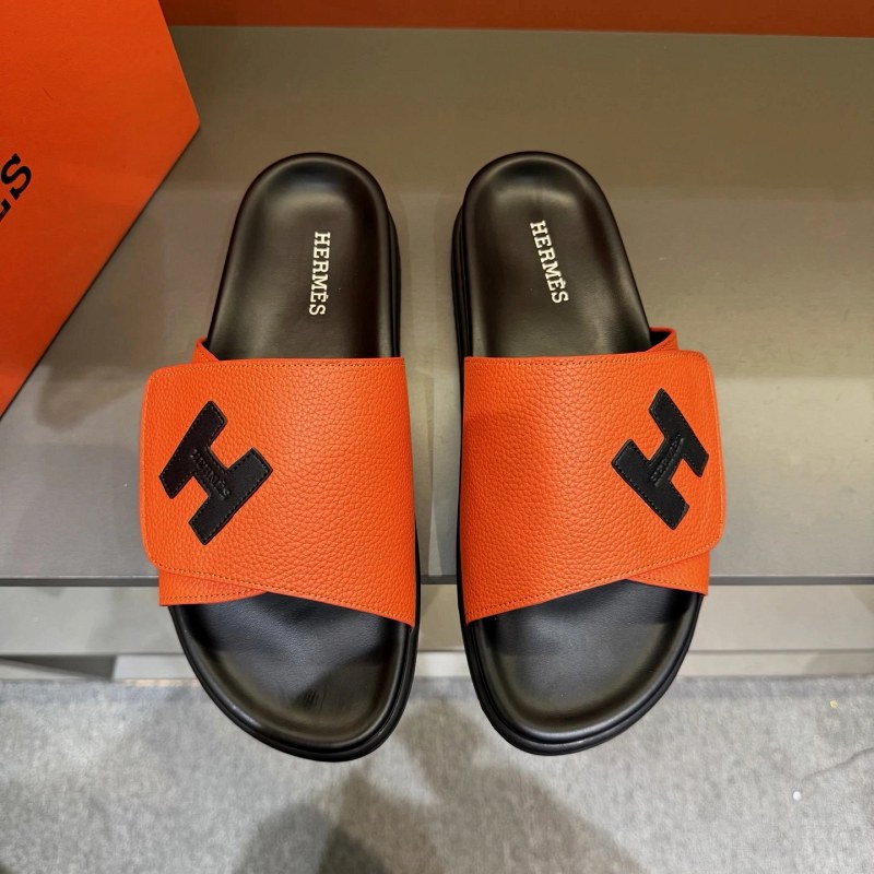 Hermes Oran-Style Colored Leather Slide, Listed in Sizes 35–45