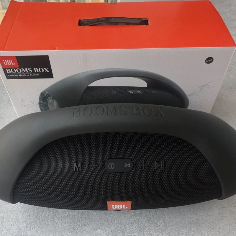 JBL gray portable speaker with Bluetooth 5.0, TWS pairing and dual drivers