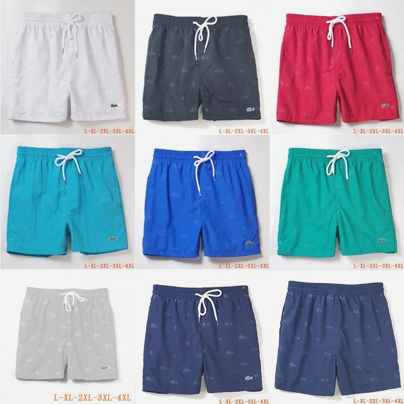 Lacoste Multicolor Nylon Print Shorts in a Wide M–4XL Size Run