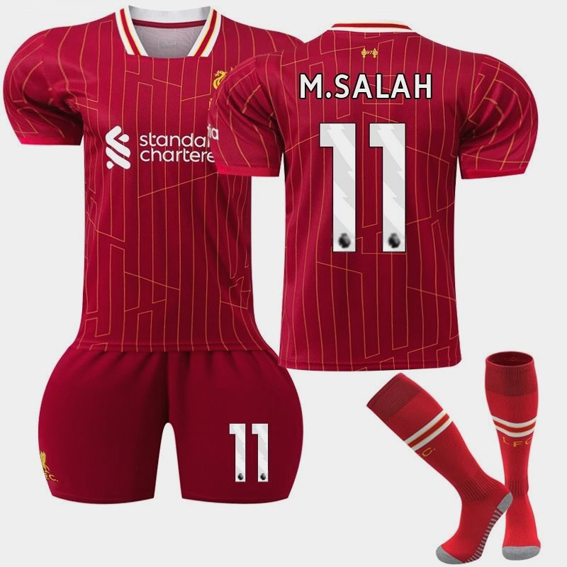 Liverpool Red Retro-Style Football Jersey With Numbered and Sock-Bundled Options