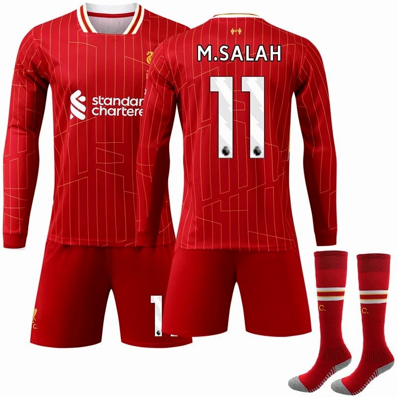 Liverpool Retro-Style Football Jersey in a Polyester Blend, Sold With Numbered and Sock-Bundle Options