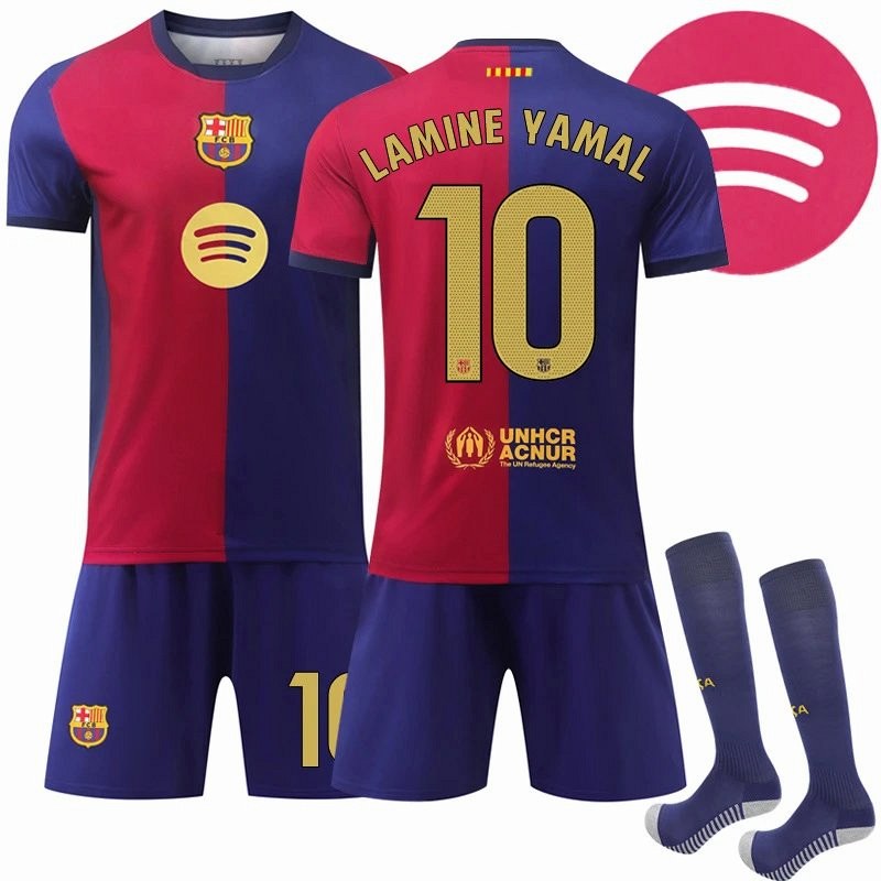 Liverpool-Style Red and Blue Retro Football Jersey Sold With Number and Sock Bundles