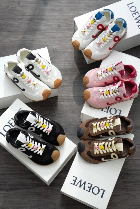 Loewe Multicolor Suede Low-Top Sneakers in Five Colorways, Women's 35–40