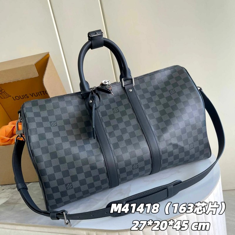 Louis Vuitton Keepall Bandoulière 45 in Monogram Eclipse: the Compact Carry-On Duffle