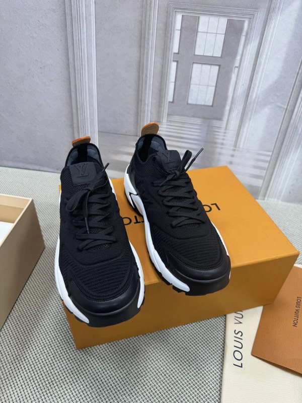 Louis Vuitton Olympia Sneaker in Black: Mesh-and-EVA Runner With Monogram Detailing