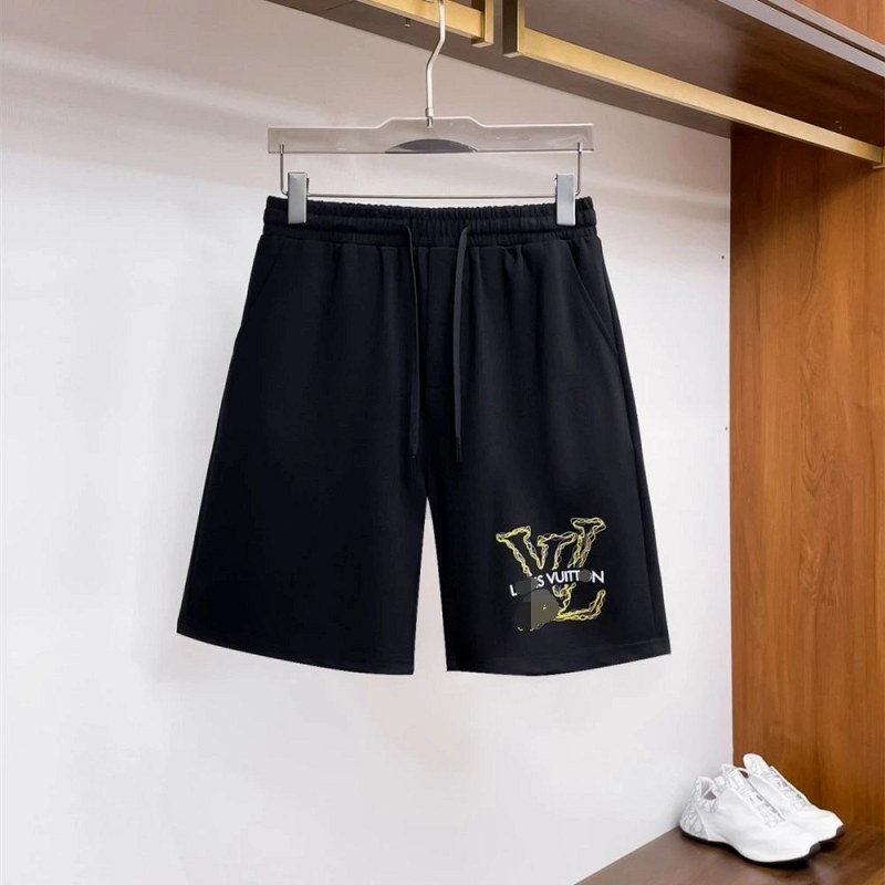 Louis Vuitton-style casual shorts in a loose five-point cotton cut