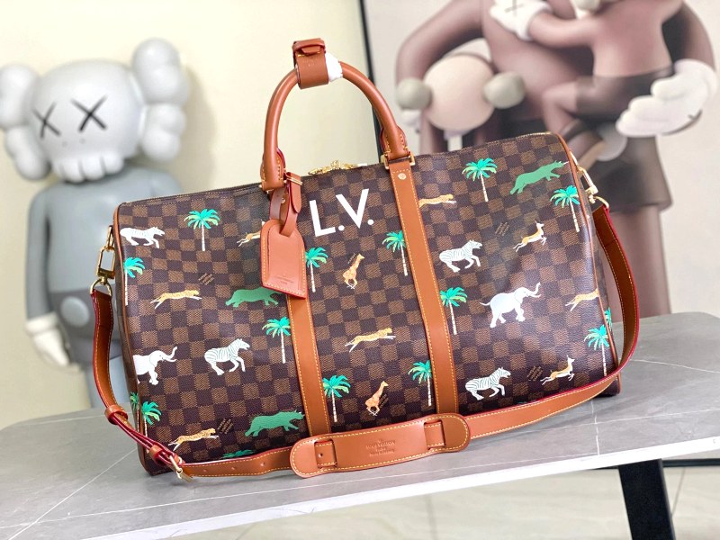 Louis Vuitton Keepall Heritage 50 in brown print — the 50 cm all-rounder format