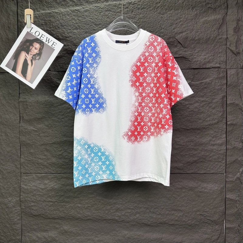Louis Vuitton White All-Over Splatter Print Cotton T-Shirt, S–XL